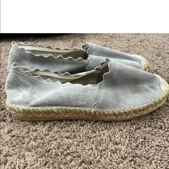 Macarena Shoes - 2 FOR $20 Macarena Elisa44 Scalloped FlatEspadrille Suede 40